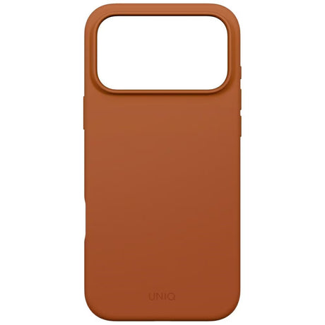Husa de protectie UNIQ Lino MagClick™ compatibil cu iPhone 17 Pro, Burnt Sienna