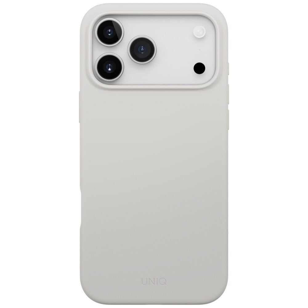 Husa de protectie UNIQ Lino MagClick™ compatibil cu iPhone 17 Pro, Mist Grey