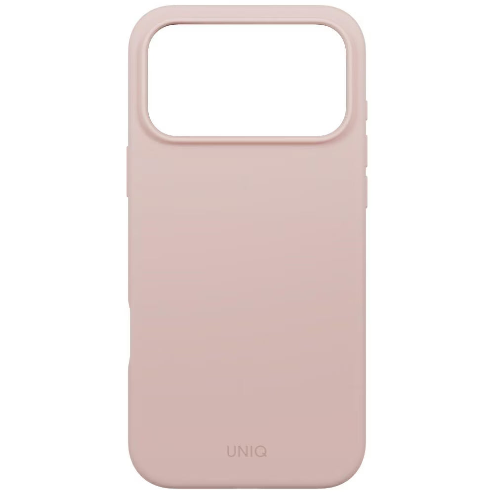 Husa de protectie UNIQ Lino MagClick™ compatibil cu iPhone 17 Pro, Roz Pudrat