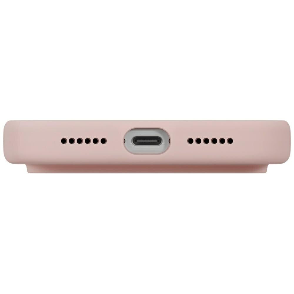 Husa de protectie UNIQ Lino MagClick™ compatibil cu iPhone 17 Pro, Roz Pudrat