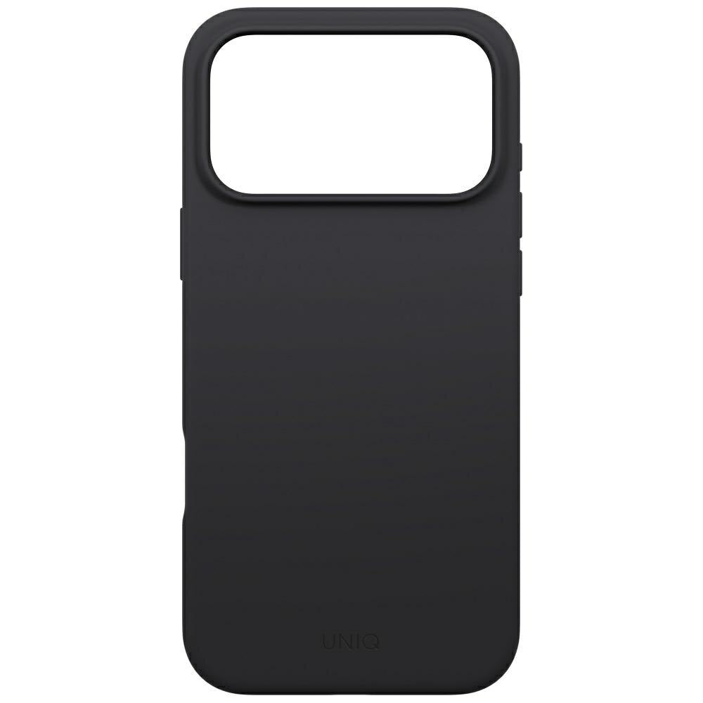 Husa de protectie UNIQ Lino MagClick™ compatibil cu iPhone 17 Pro, Negru Antracit