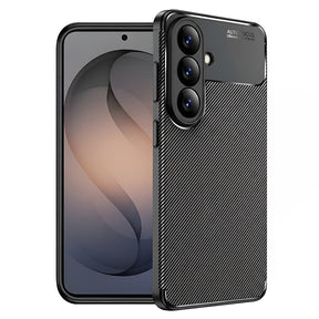 Husa de protectie Techsuit CarbonFiber compatibil cu Samsung Galaxy S26, Negru