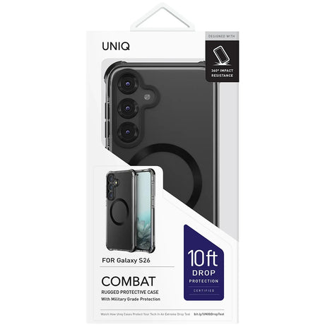 Husa de protectie UNIQ Combat MagClick compatibil cu Samsung Galaxy S26, Negru
