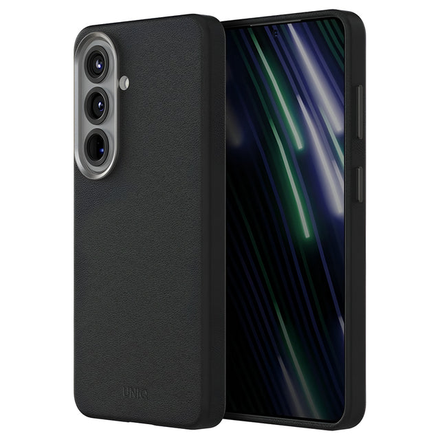 Husa de protectie UNIQ Lyden Leatherette compatibil cu Samsung Galaxy S26, Negru