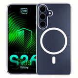Husa de protectie 3mk Clear MagCase compatibil cu Samsung Galaxy S26 Plus, Transparent