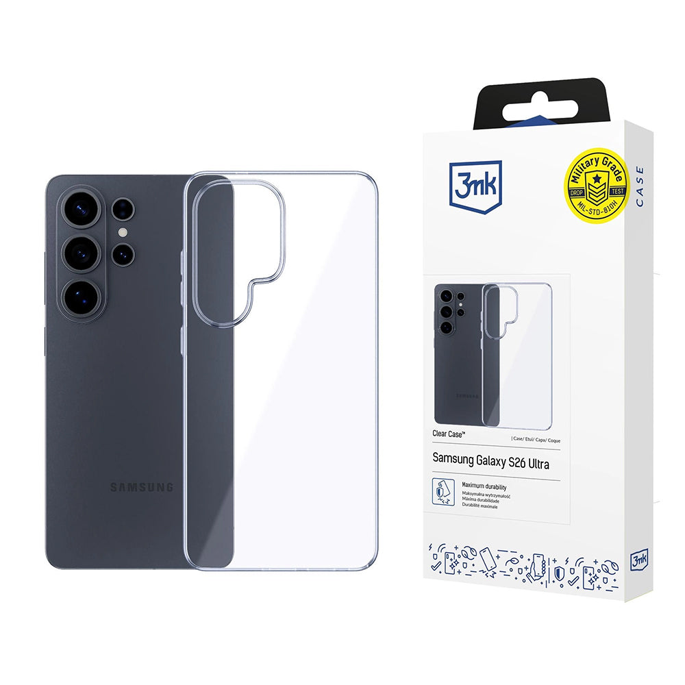 Husa de protectie 3mk Clear compatibil cu Samsung Galaxy S26 Ultra, Transparent