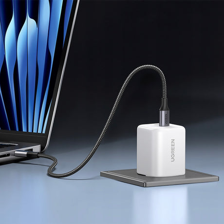 Incarcator Ugreen (65154), 2x USB-C, 45W, GaN, Alb