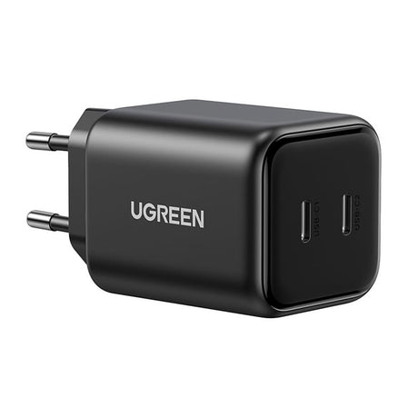 Incarcator Ugreen (65058), 2x USB-C, 45W, GaN, Negru