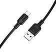 Cablu Borofone Lenny Series (BX113), USB to Type-C, Silicone, 3A, 2m, Negru