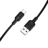 Cablu Borofone Lenny Series (BX113), USB to Type-C, Silicone, 3A, 2m, Negru