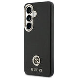 Husa de protectie Guess Rhinestone Round Logo MagSafe (GUHMS26MPGCRMDEK) compatibil cu Samsung Galaxy S26 Plus, Negru