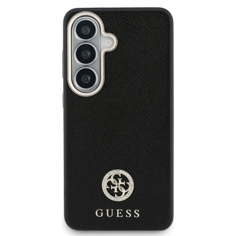 Husa de protectie Guess Rhinestone Round Logo MagSafe (GUHMS26MPGCRMDEK) compatibil cu Samsung Galaxy S26 Plus, Negru
