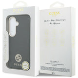 Husa de protectie Guess Rhinestone Round Logo MagSafe (GUHMS26MPGCRMDEK) compatibil cu Samsung Galaxy S26 Plus, Negru