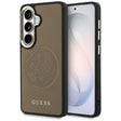 Husa de protectie Guess Perforated Logo MagSafe (GUHMS26S5PG4SRGW) compatibil cu Samsung Galaxy S26, Maro