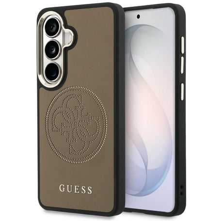 Husa de protectie Guess Perforated Logo MagSafe (GUHMS26S5PG4SRGW) compatibil cu Samsung Galaxy S26, Maro