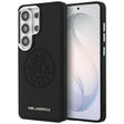 Husa de protectie Karl Lagerfeld Wrapped Leather with Karl Round Point Logo MagSafe (KLHMS26LPSKRPMK) compatibil cu Samsung Galaxy S26 Ultra, Negru