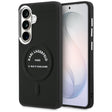 Husa de protectie Karl Lagerfeld Wrapped Leather with Karl RSG Logo MagSafe (KLHMS26SPSKRSGEK) compatibil cu Samsung Galaxy S26, Negru