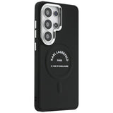 Husa de protectie Karl Lagerfeld Wrapped Leather with Karl RSG Logo MagSafe (KLHMS26LPSKRSGEK) compatibil cu Samsung Galaxy S26 Ultra, Negru