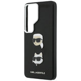 Husa de protectie Karl Lagerfeld Wrapped Leather Saffiano with with K&C Head Pin (KLHCS26LPSFDHPOK) compatibil cu Samsung Galaxy S26 Ultra, Negru