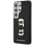Husa de protectie Karl Lagerfeld Wrapped Leather Saffiano with with K&C Head Pin (KLHCS26LPSFDHPOK) compatibil cu Samsung Galaxy S26 Ultra, Negru