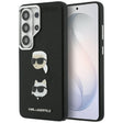 Husa de protectie Karl Lagerfeld Wrapped Leather Saffiano with with K&C Head Pin (KLHCS26LPSFDHPOK) compatibil cu Samsung Galaxy S26 Ultra, Negru