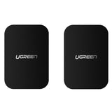 Suport Ugreen (set de 2) Metal Plate LP123 (50869), Rectangular Shape, with Double-Sided Adhesive Tape, 3M, Thin, Negru