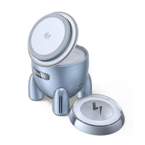 Incarcator Ugreen Wireless W713 (65300), 2in1, Qi2, for iPhone, AirPods, Fast Charge, 25W, Albastru