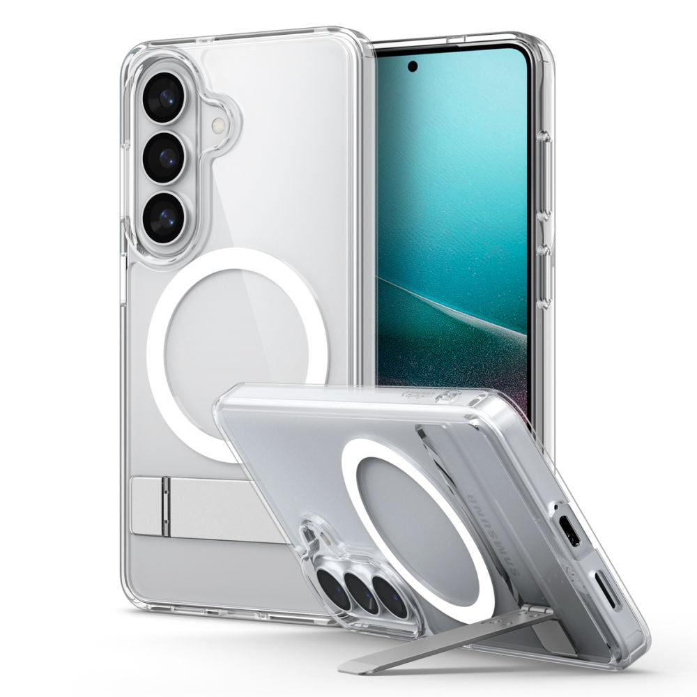 Husa de protectie Spigen Ultra Hybrid S MagSafe (ACS11061) compatibil cu Samsung Galaxy S26, Transparent White