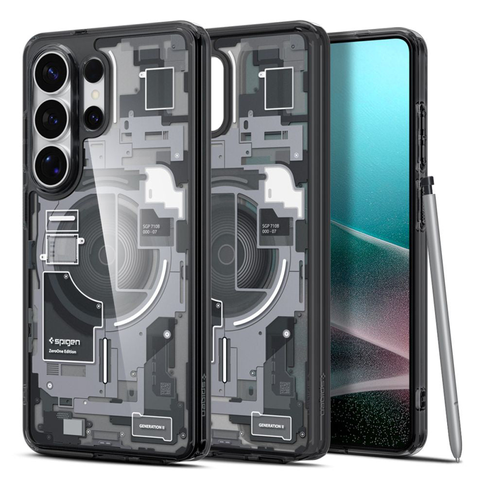 Husa de protectie Spigen Ultra Hybrid MagSafe (ACS10682) compatibil cu Samsung Galaxy S26 Ultra, Zero One Black