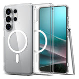 Husa de protectie Spigen Ultra Hybrid MagSafe (ACS10679) compatibil cu Samsung Galaxy S26 Ultra, Transparent White