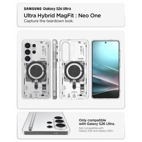 Husa de protectie Spigen Ultra Hybrid MagSafe (ACS11206) compatibil cu Samsung Galaxy S26 Ultra, Neo One