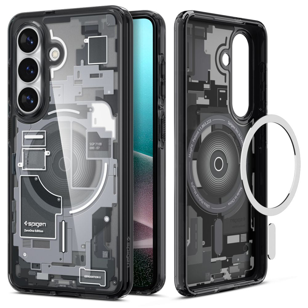 Husa de protectie Spigen Ultra Hybrid MagSafe (ACS10711) compatibil cu Samsung Galaxy S26 Plus, Zero One Black