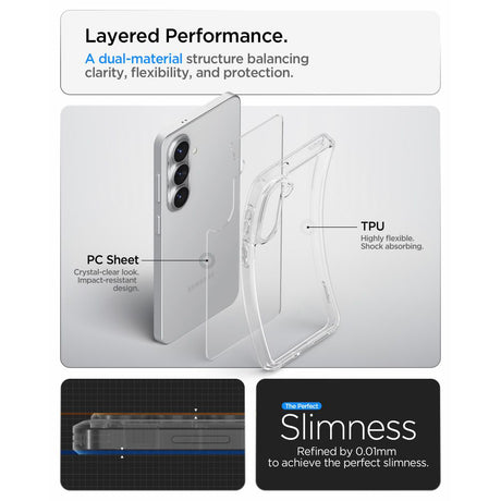 Husa de protectie Spigen Ultra Hybrid (ACS10707) compatibil cu Samsung Galaxy S26 Plus, Crystal Clear