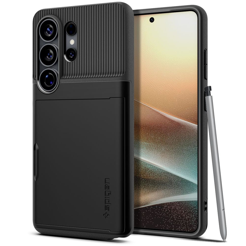 Husa de protectie Spigen Slim Armor CS (ACS11036) compatibil cu Samsung Galaxy S26 Ultra, Negru