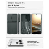 Husa de protectie Spigen Optik Armor (ACS10688) compatibil cu Samsung Galaxy S26 Ultra, Abyss Green