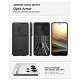 Husa de protectie Spigen Optik Armor (ACS10687) compatibil cu Samsung Galaxy S26 Ultra, Negru