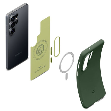 Husa de protectie Spigen Caseology Nano Pop MagSafe (ACS11039) compatibil cu Samsung Galaxy S26 Ultra, Avo Green