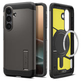 Husa de protectie Spigen Tough Armor MagSafe (ACS10714) compatibil cu Samsung Galaxy S26 Plus, Gunmetal