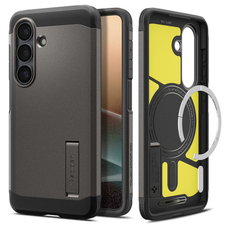 Husa de protectie Spigen Tough Armor MagSafe (ACS10714) compatibil cu Samsung Galaxy S26 Plus, Gunmetal