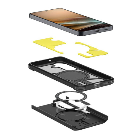 Husa de protectie Spigen Tough Armor MagSafe (ACS10738) compatibil cu Samsung Galaxy S26, Negru