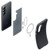 Husa de protectie Spigen Caseology Nano Pop MagSafe (ACS11066) compatibil cu Samsung Galaxy S26, Negru Sesame