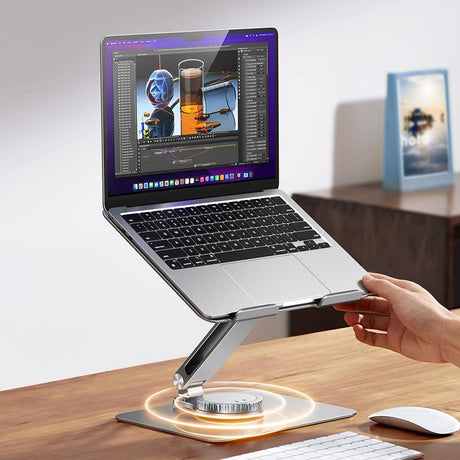 Suport Laptop Ugreen LP592 (90849), Aluminiu, Argintiu
