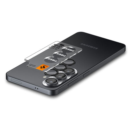 Folie de protectie Spigen (set de 2) Optik.tR EZ Fit Pro HD Camera Glass (AGL11099) compatibil cu Samsung Galaxy S26, Negru