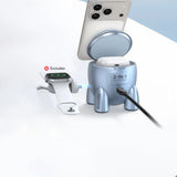 Incarcator Ugreen Wireless W713 (65300), 2in1, Qi2, for iPhone, AirPods, Fast Charge, 25W, Albastru