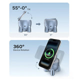 Incarcator Ugreen Wireless W713 (65300), 2in1, Qi2, for iPhone, AirPods, Fast Charge, 25W, Albastru