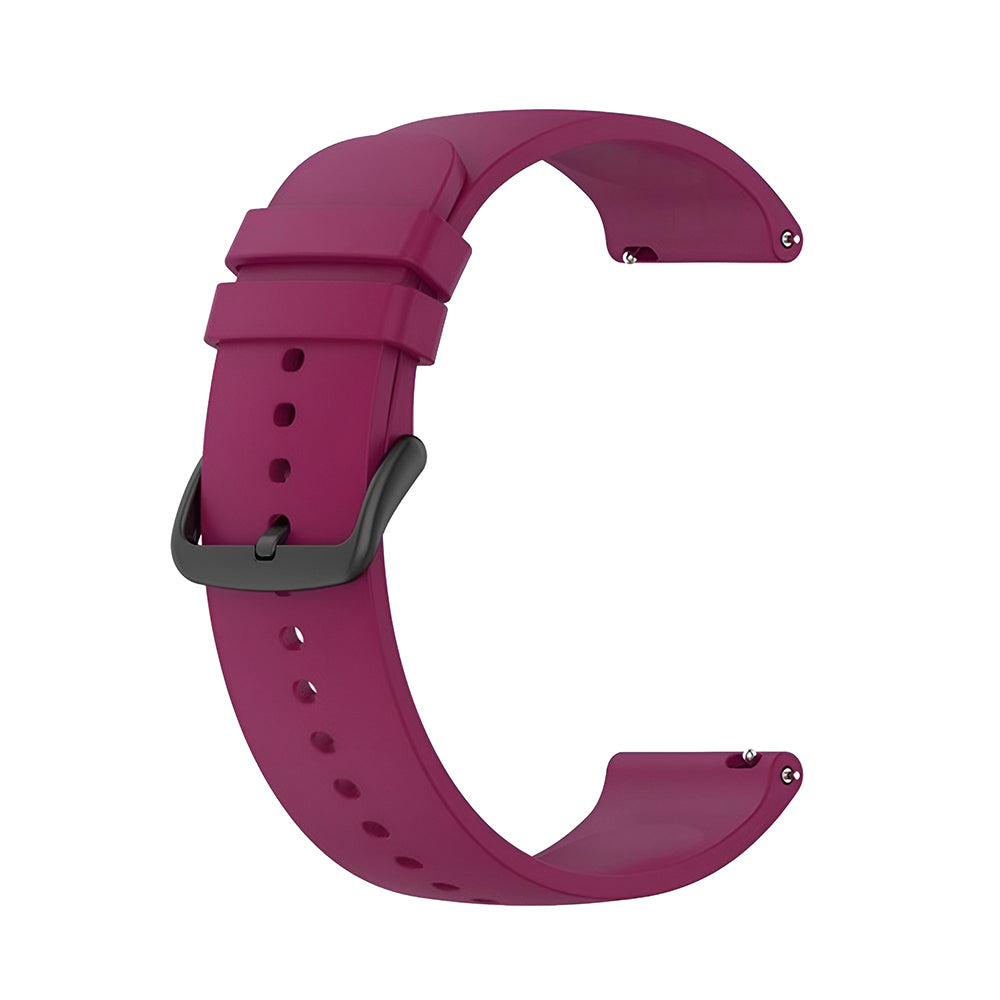Curea smartwatch Techsuit Watchband 20mm (W001) compatibil cu Samsung Galaxy Watch 4/5/Active 2, Huawei Watch GT 3 (42mm)/GT 3 Pro (43mm), Rosu Inchis