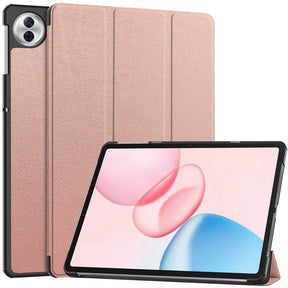 Husa de protectie tableta Techsuit FoldPro compatibil cu Honor Pad 10, Roz Auriu