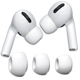 Casti Techsuit (set de 3) Replacement Ear Tips AirVibe (ET2), for Apple AirPods Pro 3, Premium Silicone XS, S, L Sizes, Alb
