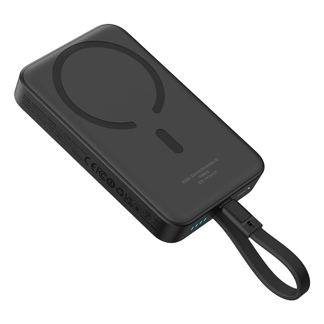 Baterie externa Baseus Magnetic Mini (P1002210B113-00), MagSafe, 2x USB-C, Lightning, 30W, Fast Charge, 10000mAh, Negru