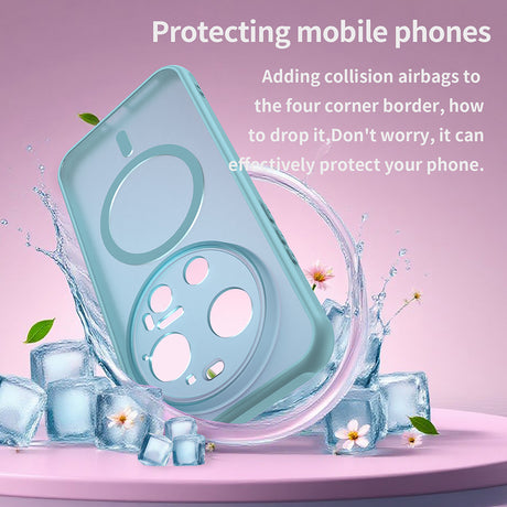 Husa de protectie Techsuit HaloFrost II MagSafe compatibil cu Xiaomi 17 Ultra, Verde Menta